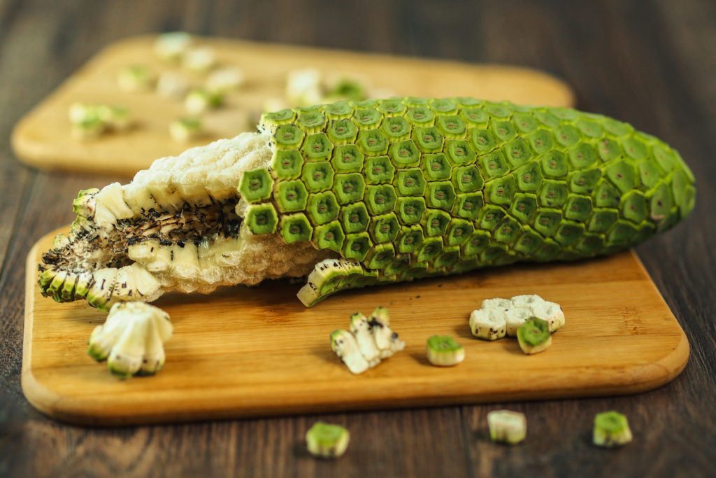 binnenkant monstera fruit