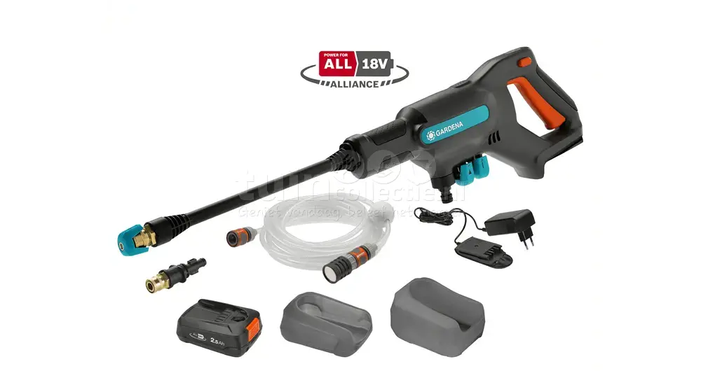 Gardena Accu Hogedrukreiniger AquaClean 18V Set