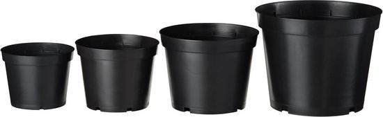 Nature Container Zwart - Kweekbenodigdheden - 13.2x13.2x10.2 cm 6 stuks